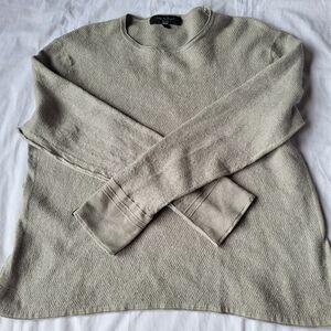 Rag & Bone Mens Thermal Sweater Gray Davis Size XXL Long Sleeve